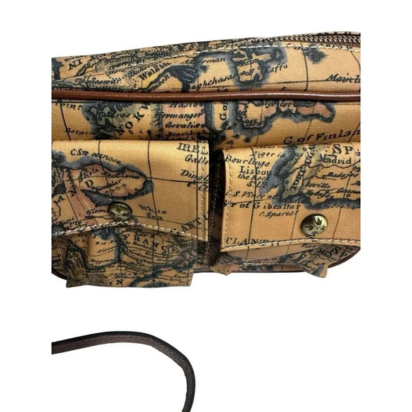 Patricia Nash Praiano Convertible Belt/crossbody Bag In European Map Print - Picture 6 of 12